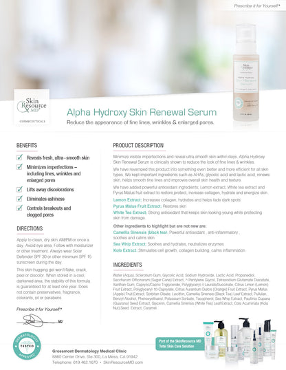 Alpha Hydroxy Skin Renewal Serum (FormerlyAge-Limit™ Advanced Refinishing Serum)