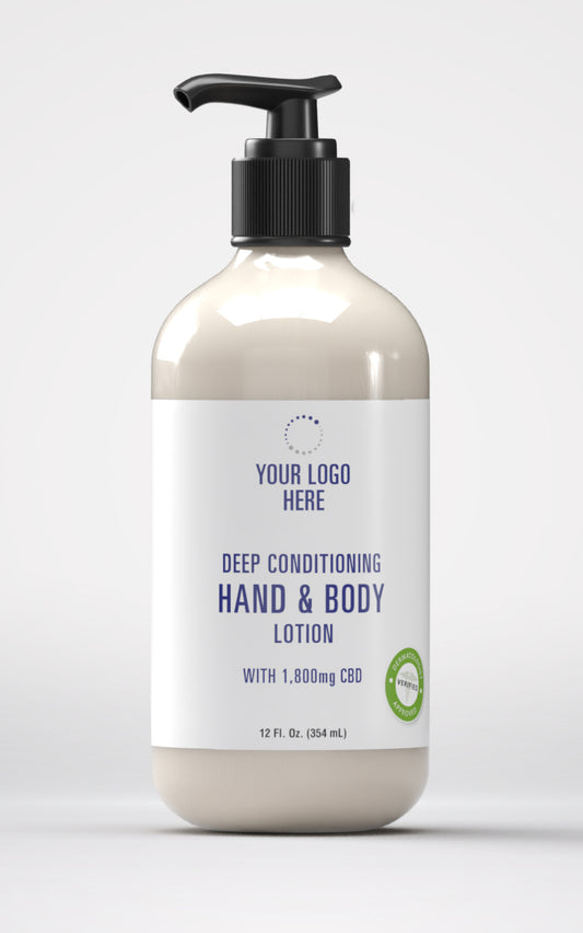 Deep Conditioning Hand & Body Lotion with 1,800mg CBD