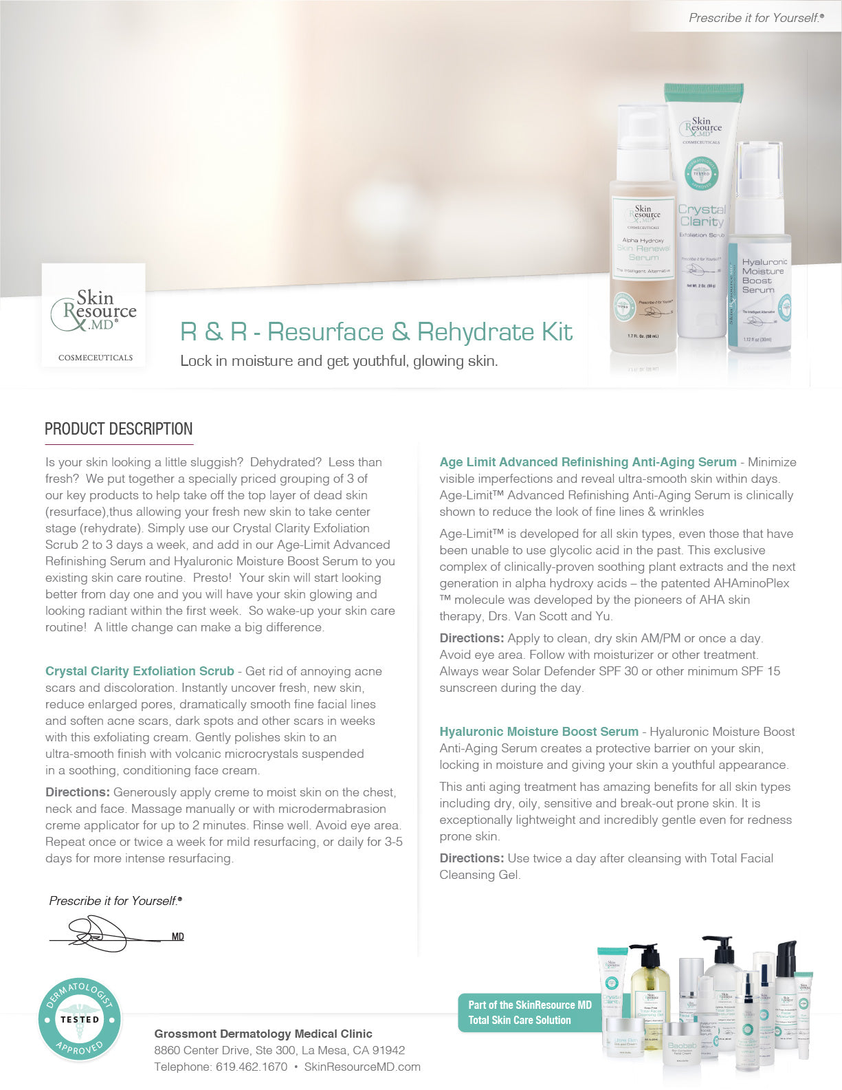 R & R - Resurface & Rehydrate Kit